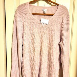 Croft and Barrow Women soft top,2X, lavendar NWT